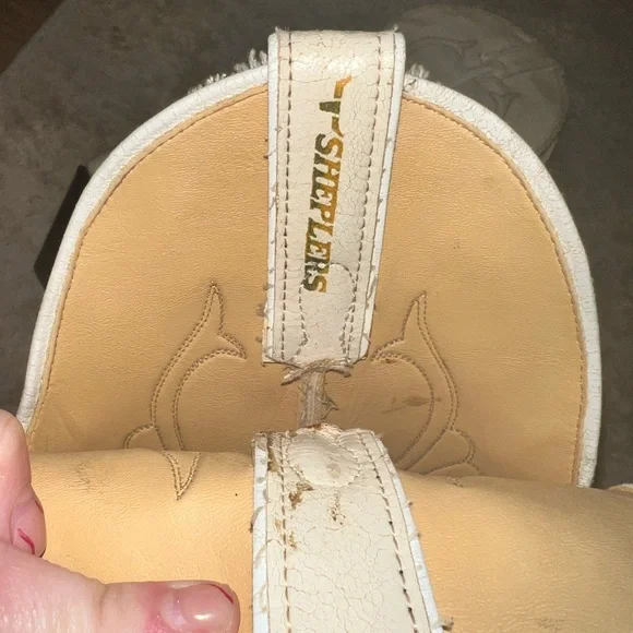 Women's Western Boots - Cream - Picture 6 of 7